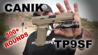 Canik TP9SF  First 500 Rounds [upl. by Elocn]