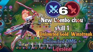 Chou Skill 1New TrickOP ComboNew Strategy [upl. by Sreip51]