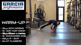 STRENGTH CIRCUIT WARM UP with NICK GARCIA [upl. by Ricoriki323]