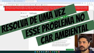 Problema no CAR  Como resolver [upl. by Gwennie960]