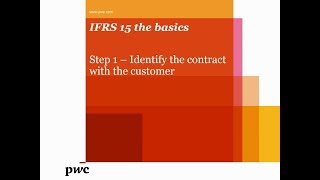 PwCs IFRS 15 the basics – Want to identify a contract under IFRS 15 [upl. by Paley74]