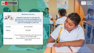 ATA Disposiciones para el proceso de distribución de horas pedagógicas en los institutos y escuelas [upl. by Kunkle]