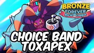 CHOICE BAND TOXAPEX IS INSANE Fully Commentated  Pokémon Brick Bronze PVP [upl. by Vincentia]