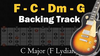 C Major  F lydian  Backing Track  100 Bpm [upl. by Ailem759]