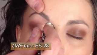 Airbrush Makeup How To Eyeshadow with Luminess Air Ore Evening Sari and Smokey Eyes sets [upl. by Ecnerolf]