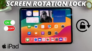 How To Turn ON  OFF Screen Rotation Lock On iPad [upl. by Ayyn]