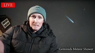 🌟 GEMINIDS METEOR SHOWER LIVE  STARGAZING ✨🚀👩‍🚀🔭 [upl. by Arleta49]