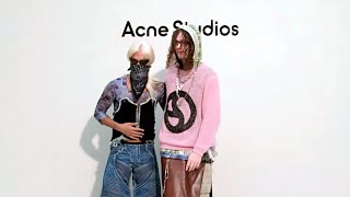 bladee amp ecco2k at Acne Studios SS24 show [upl. by Eerolam]