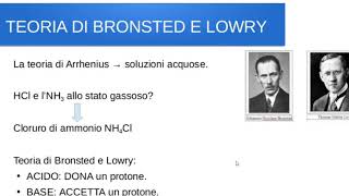 Gli ACIDI e le BASI Teoria di Arrhenius Teoria di Bronsted e Lowry Teoria di Lewis [upl. by Ailerua]