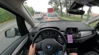 POV BMW 2Series Active Tourer 218i B38 Autobahn  Berlin [upl. by Yelrebma728]