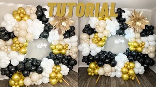 HOW TO ROUND BALLOON ARCH BACKDROP  Tutorial [upl. by Naols120]