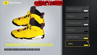 NBA 2K25 Shoe Creator  Air Jordan 6 x Travis Scott “Yellow Cactus” [upl. by Atauqal]