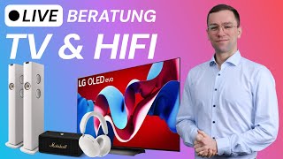 TV amp HIFI Live Beratung  Fernseher Soundbars Kopfhörer amp mehr deals [upl. by Joacima376]