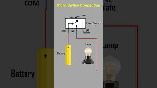 Micro Switch Connection l Limit switch connection Shorts [upl. by Atnuhs287]