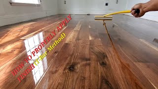 Applying Oilbased Finish on Hardwood Flooring [upl. by Grider746]