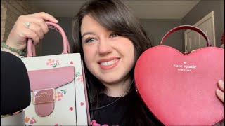 ASMR Tapping and Scratching on my Handbags [upl. by Aonehc]