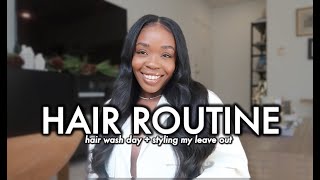 HAIR ROUTINE How I BlendProtect my Leave Out Style my Sew in Weave Fav Products on Hair Wash Day [upl. by Rosenblast914]