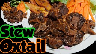 Oxtail Recipe Cooking 🍳 Jamaican Style Caribean Kitchen 🔪 Boil Stew Food [upl. by Aihsenak]