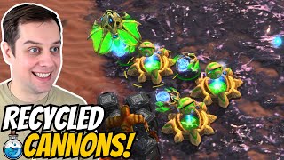 These Cannons got a SECOND CHANCE  Sentry Only to Grandmaster S2E06 StarCraft 2 [upl. by Bui]