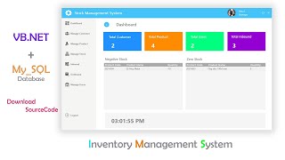 Inventory Management System in VBNET and MySql databaseSource code  VBNET Tutorial [upl. by Lashar]