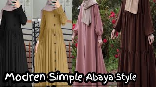 Modern Simple Abaya Desigen ll Diffrent Abaya style ll creativetrove [upl. by Menendez]