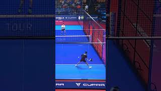 STUPA so lucky 😱 UNBELIEVABLE sequence  Padel Highlights bestofpadel [upl. by Ynnavoig]