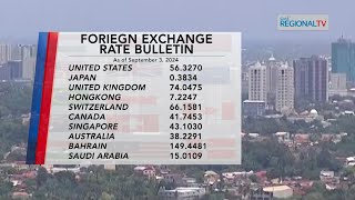 Balitang Bisdak Foreign Exchange Rate September 6 2024 [upl. by Eceined]