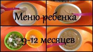 Меню ребенка на день в 912 месяцев [upl. by Hillyer]