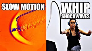 How does a whip break the sound barrier Slow Motion Shockwave formation  Smarter Every Day 207 [upl. by Aicyle]