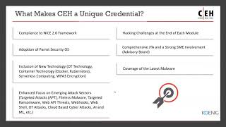 Webinar on Whats New In CEH V11  Koenig [upl. by Banebrudge]