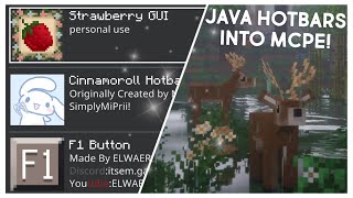 How To Convert Java HotbarsGUI Packs Into Minecraft Pocket Edition 💕 119 [upl. by Inamik]