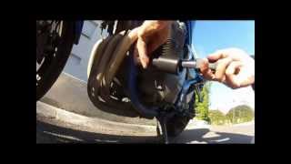 How to Install Crash protectors Suzuki Bandit 600  GoPro [upl. by Elocon]