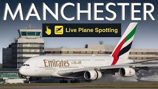 🔴 LIVE 4K Manchester Airport Plane Spotting 🛫 [upl. by Taveda]