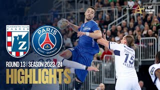 HC Zagreb vs Paris SaintGermain Handball  Round 13  EHF Champions League Men 202324 [upl. by Sirtimed]