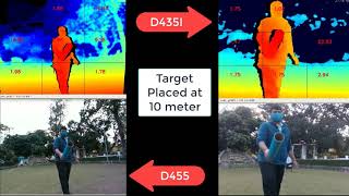 Intel RealSense D435I vs D455 Range and Accuracy Comparison [upl. by Gustaf]