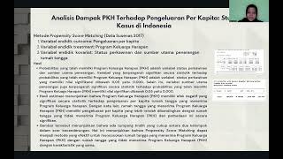 Analisis Dampak Keluarga Harapan Terhadap Pengeluaran Per Kapita Studi Kasus di Indonesia [upl. by Viola292]