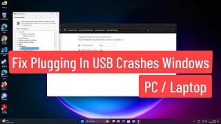 Fix Plugging In USB Crashes Windows PC  Laptop [upl. by Lenor837]