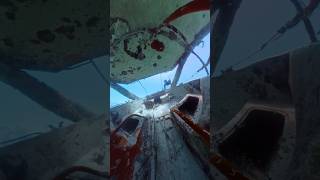 Exploring sunken ship underwater insta360 sunkenship onebreath free travel explore [upl. by Einahpit]