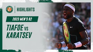 Tiafoe vs Karatsev Round 2 Highlights  RolandGarros 2023 [upl. by Bengt]