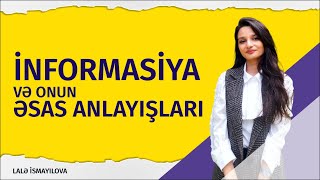 İnformasiya və onun əsas anlayışları  Dövlət Qulluğu Miqrasiya Gömrük Vergi [upl. by Anatnas54]