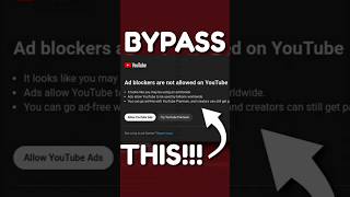 How to BYPASS YouTubes AntiAdblock ads youtubeads adblock [upl. by Ashlan302]