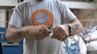 Splicing an eye in 4 stranded rope [upl. by Astera]