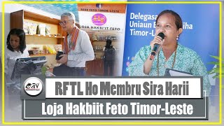 RFTL Ho Membru Sira Harii Ona Loja Hakbiit Feto TimorLeste [upl. by Otxilac]