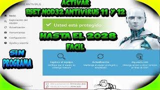 Cambiar licencia en ESET NOD32 11 y 12 Código de Activación Fácil y Gratis 2028✔ [upl. by Nguyen201]