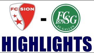 FC Sion vs St Gallen 22 Highlights  Swiss Super League 202425 [upl. by Teador]