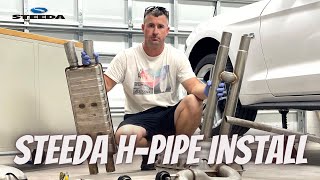 Installing Steeda HPipe on 2020 Mustang GT [upl. by Atilem948]