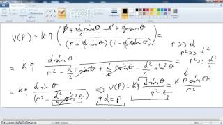 Videolezione fisica 2 parte 20dipolo elettrico parte 5 [upl. by Blas85]