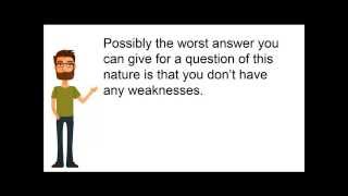 What Are Your Weaknesses Interview Question [upl. by Marwin311]