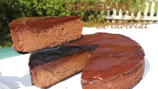 Recette de Cheesecake au chocolatChocolate CheesecakeSousoukitchen [upl. by Notsirk]