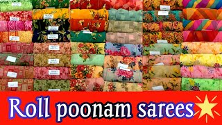 Roll Poonam Sareessoft Poonam sarees WhatsApp group link👇 FFFASHION [upl. by Nellahs114]